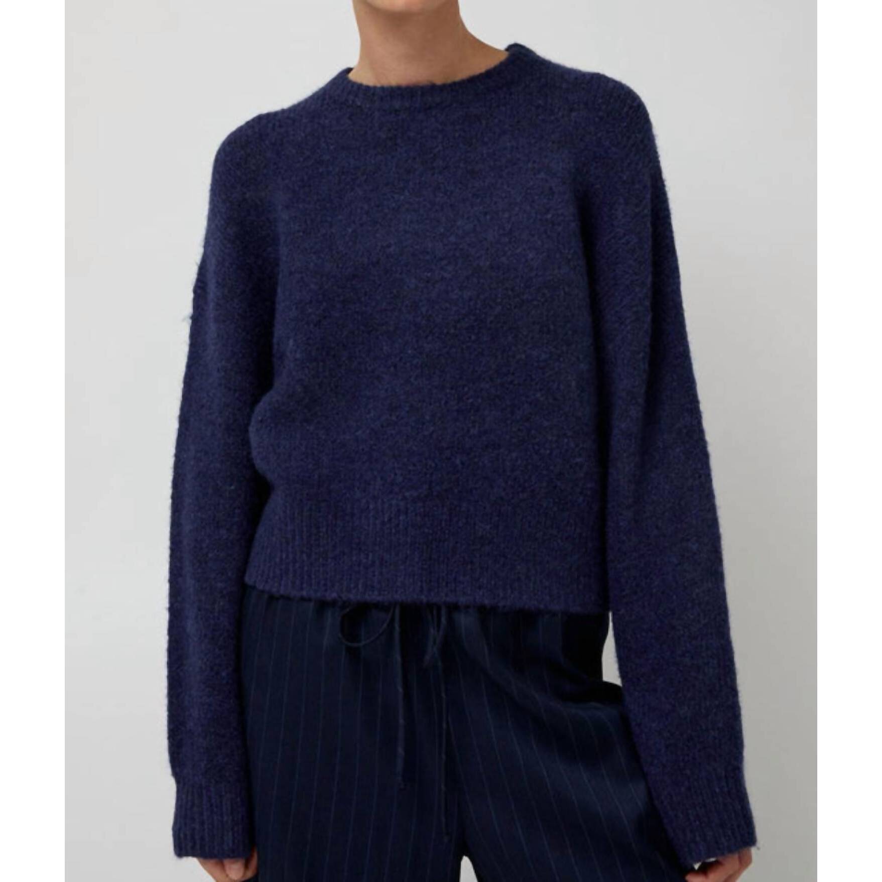 New No. 6 Henry Knit Sweater In Ocean Blue